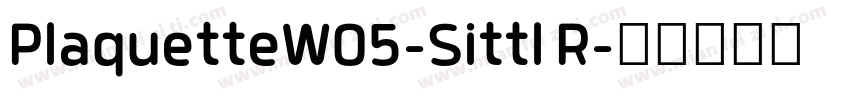 PlaquetteW05-Sittl R字体转换